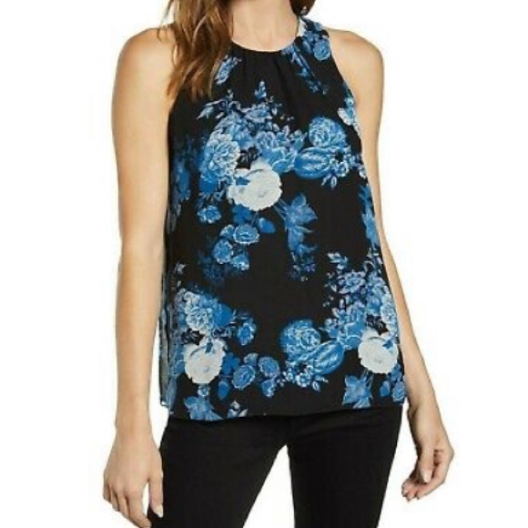 Vince Camuto Tops - Vince Camuto Rose Sleeveless Chiffon Blouse